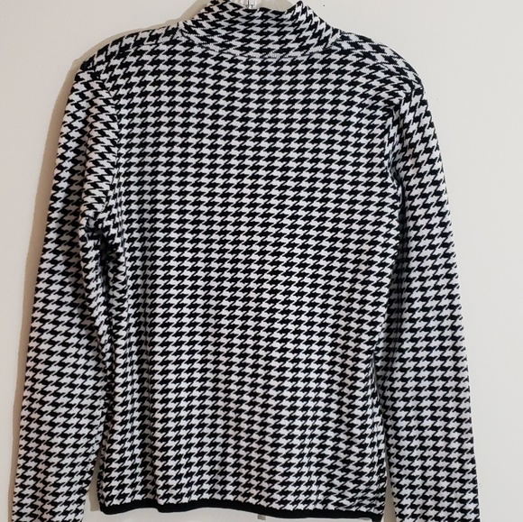Houndstooth Sweater Jacket, Venini,Sz L - Picture 4 of 8